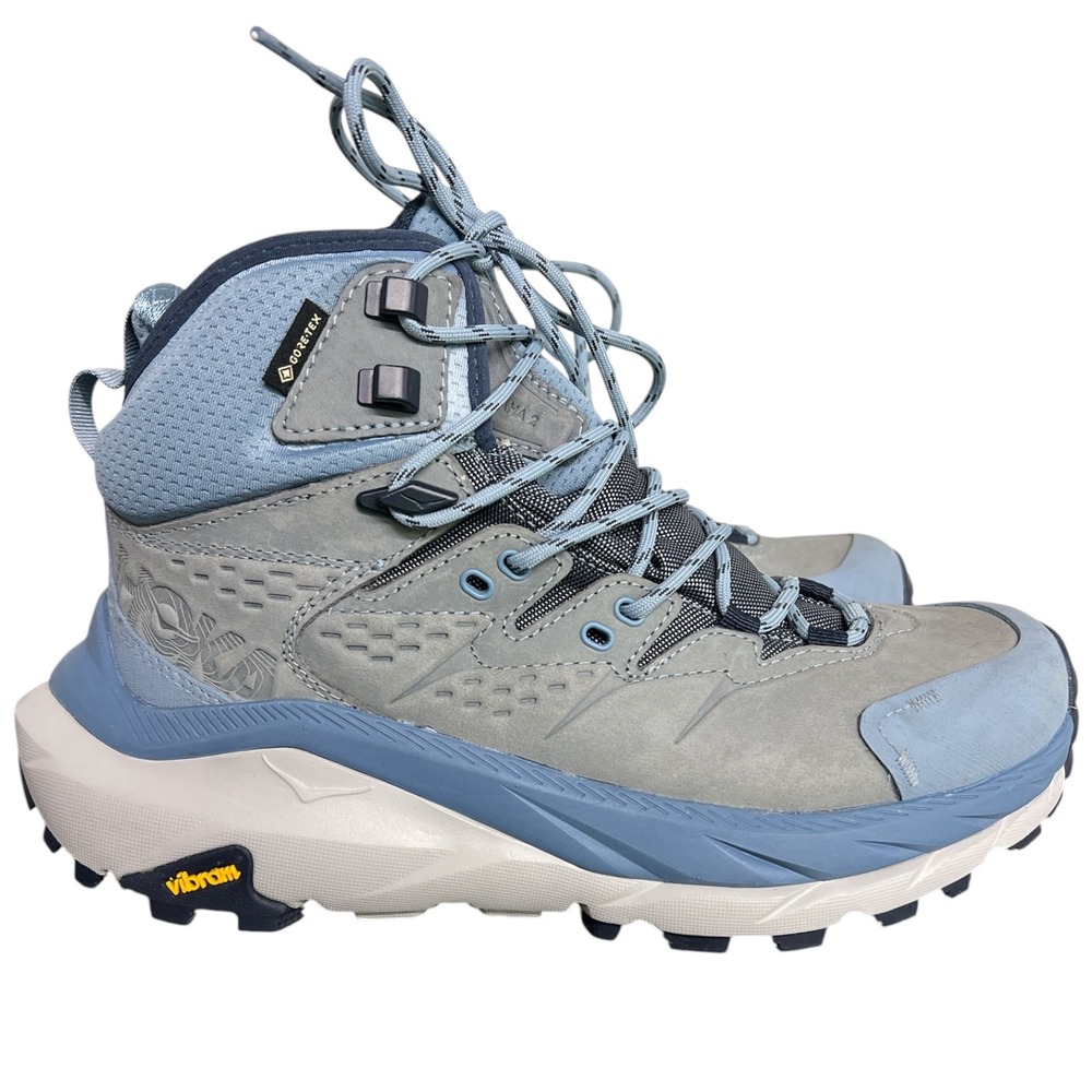 Hoka One One Kaha 2 GTX Women 7B Hiking Boots Gore-Tex Mist Blue 1123156 MSHM